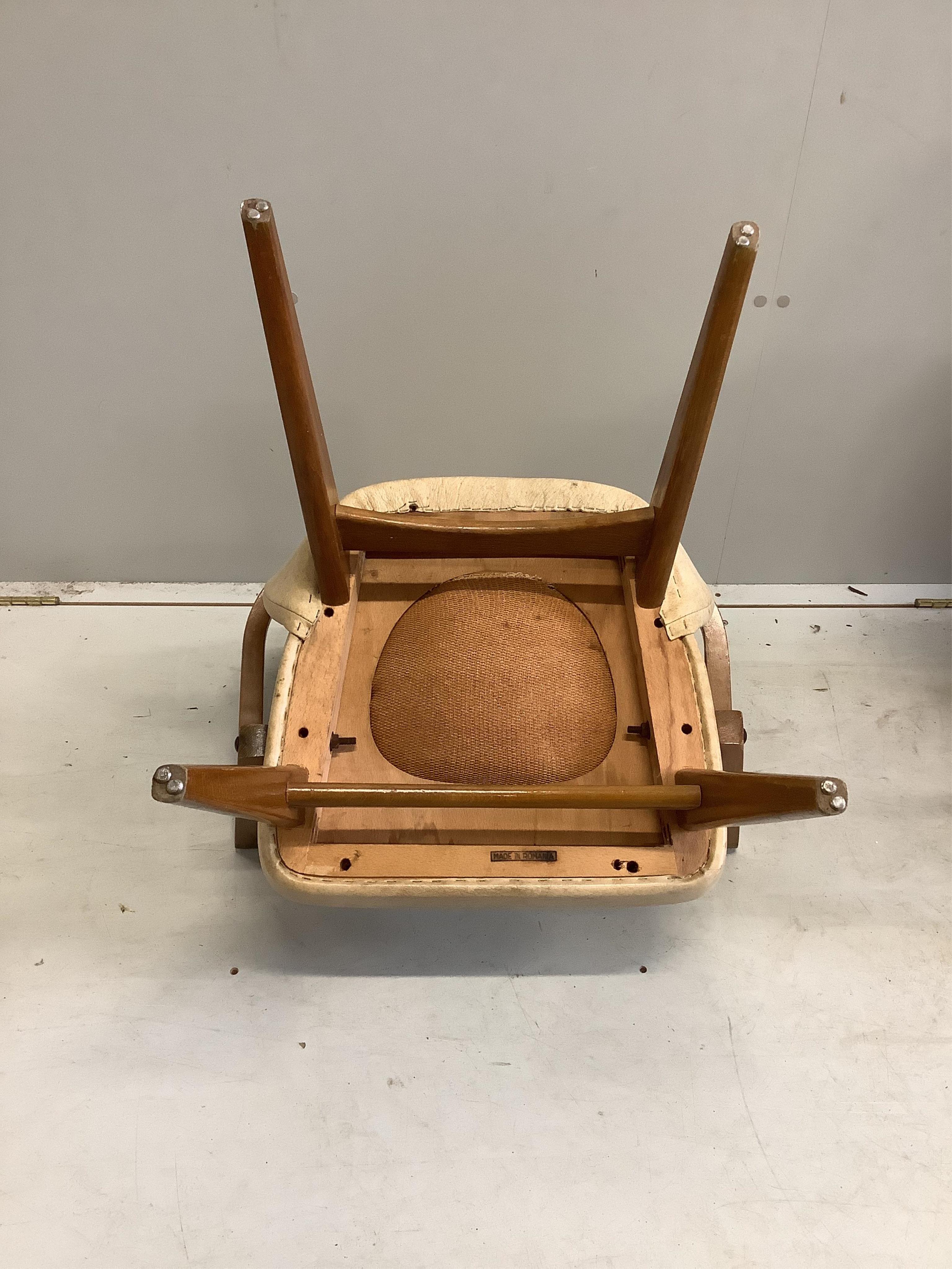 Four Romanian 'Ben' chairs, width 58cm, depth 43cm, height 84cm. Condition - fair